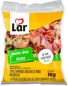 Meio da Asa Temperada IQF Lar 700g