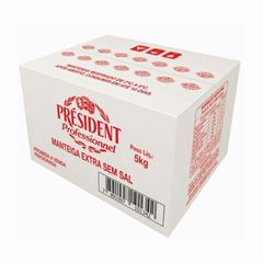 Manteiga President Sem Sal 5kg
