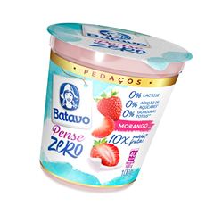 Iogurte Batavo Pedaços Morango Pense Zero 100g