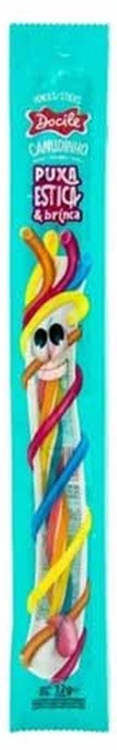 Regaliz Canudinho Tutti Frutti Morango Puxa e Estica