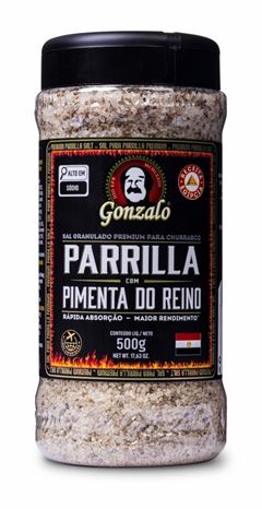 Sal Parrilla com Pimenta do Reino 500g