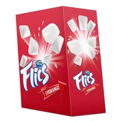 Chiclete Arcor Flics Morango