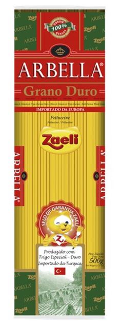 Massa Grano Duro Importada Zaeli Fettuccine 500g