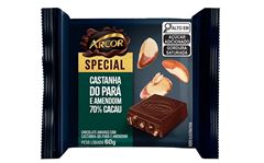 Chocolate Arcor Tablete Special Amargo Castanha