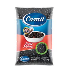 Feijão Camil preto tipo 1 lavado 10x1kg