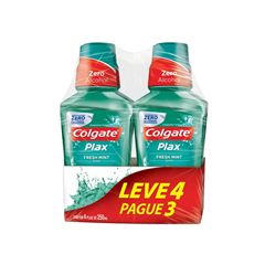 Enxaguante Bucal Colgate Plax Fresh Mint Leve 4 Pague 3