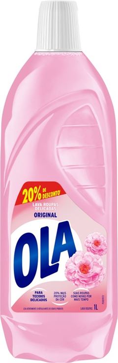 Lava Roupas Líquido Ola Original Lava 1000ml Pega 800ml