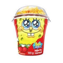 Iogurte Batavo Bob Esponja Morango e Cereal Copo 120g