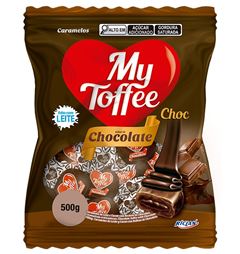Bala My Toffee Chocolate Recheio Chocolate