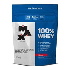 Whey 100% Morango Refil 900g