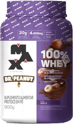 Whey 100% Dr. Peanut Pote Avelã 900g
