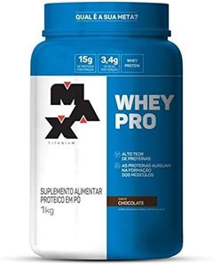 Whey Protein Max Titanium Chocolate 1kg (pote)