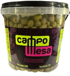 Azeitona Verde Inteira 24/28 Campomesa 2kg