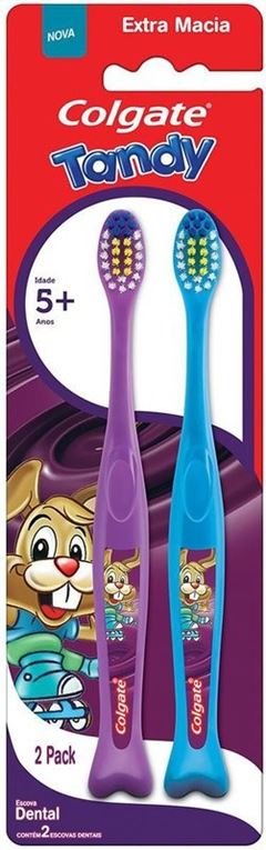 Escova Dental Infantil Colgate Tandy com 2 Unidades