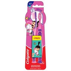 Escova Dental Colgate Smiles Agnes e Fluffy Pacote com 2  UN 6 Anos ou Mais