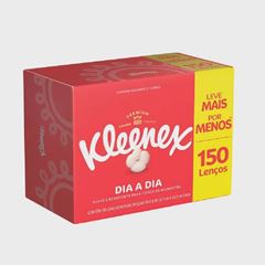 Lenço Kleenex Box Leve Mais Pague Menos com 150 unidades