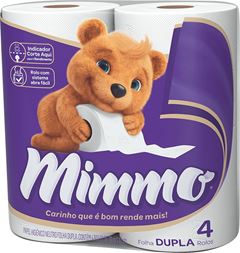 Papel Higiênico Mimmo Folha Dupla 4x30m