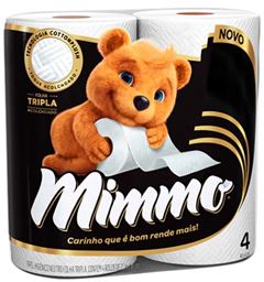 Papel Higiênico Mimmo Folha Tripla 4x20m
