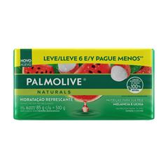 Sabonete Palmolive Naturals Hidratação Refrescante Melancia E Lichia 6 x 85g