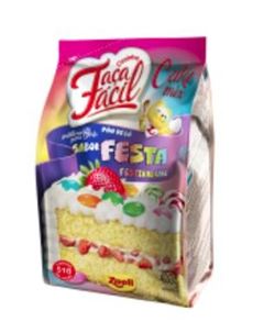 Mistura para Bolo Faça Fácil Zaeli Festa 400g