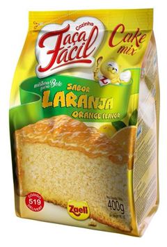 Mistura para Bolo Faça Fácil Zaeli Laranja 400g