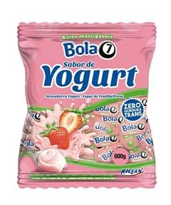 Bala Mastigável Bola 7 Iogurte