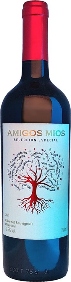 Vinho Chileno Amigos Mios Cabernet Sauvignon Tinto 750ml