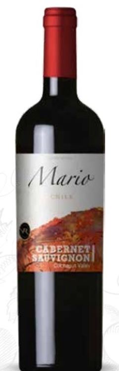 Vinho Chileno Mario Cabernet Sauvignon Valle Central Tinto 750ml