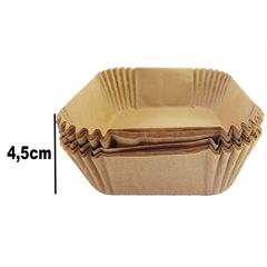 Forro de Papel para Airfryer Quadrado 16cm x 4,5cm