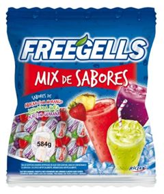 Bala Freegells Mix Sabores Azul