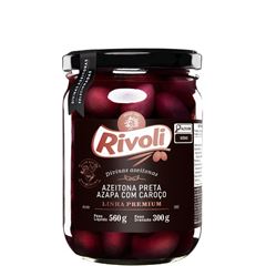 Azeitona Rivoli Preta Premium Azapa Vidro 300g