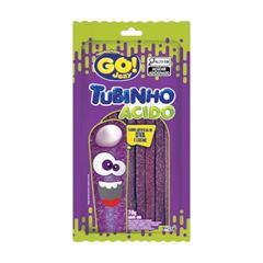 Bala Tubinho Go Jelly Uva Ácido 70g