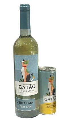 Vinho Português Gatão Branco 750ml mais Lata Promoção