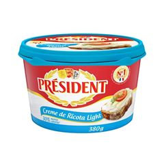 Creme de Ricota President Light 380g