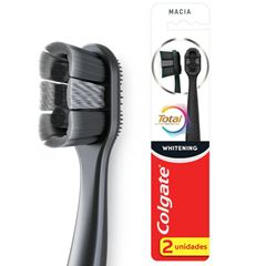 Escova Dental Colgate Total Active Prevention Whitening Macia Pack Com 2 Unidades
