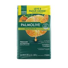 Sabonete Palmolive Natural Tangerina E Alecrim 8 x 85g