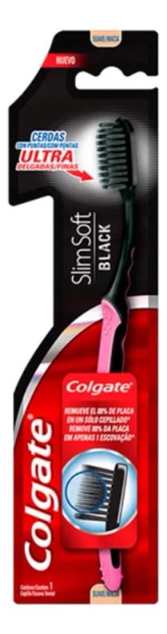 Escova Dental Colgate Slim Soft Charcoal Com 1 Unidade