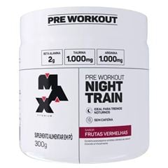Pre Treino Night Train Pote 300g Sabor Frutas Vermelhas