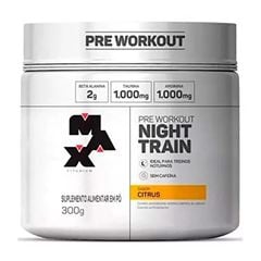 Pre Treino Night Train Pote 300g Sabor Citrus