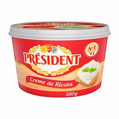 Creme De Ricota Tradicional President 380g