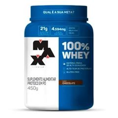 Whey 100% Pote Sabor Chocolate 450g
