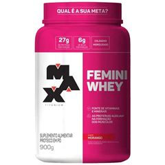Whey Feminino Morango 900g