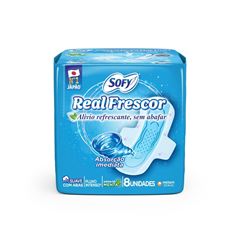 Absorvente Sofy Real Frescor com abas 8un