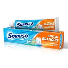 Creme Dental Sorriso Dentes Brancos com Cálcio