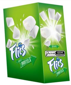 Chiclete Arcor Flics Hortelã 25152