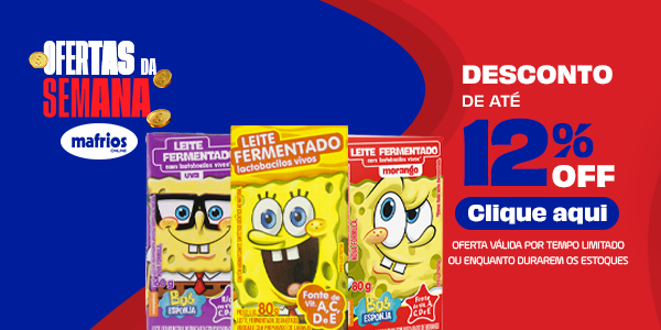 ofertas semana 2 setembro Leite Fermentado Bob Esponja (Escalonado)