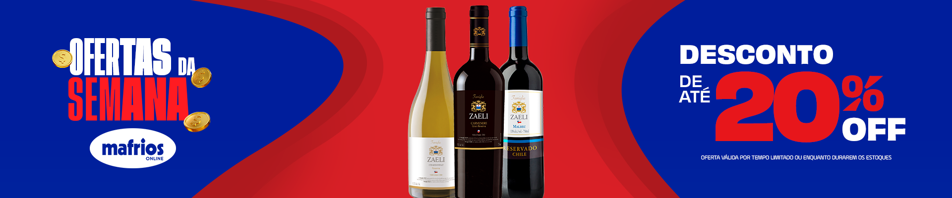 ofertas semana 2 setembro 2026 VINHOS ZAELI A 20%